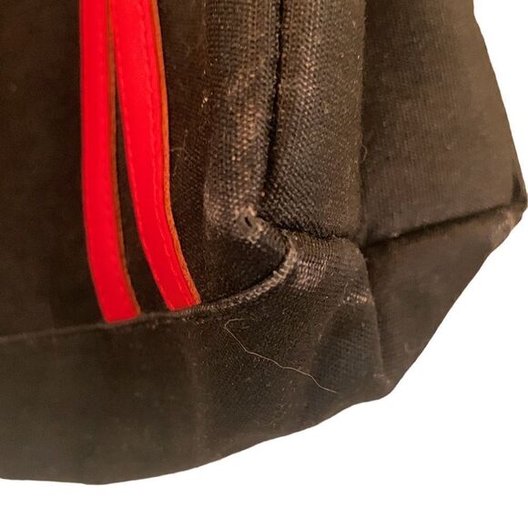 Vintage Jack Gomme Paris Black Canvas Tote, Unisex Lightweight Shoulder Bag - Picture 4 of 11